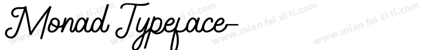 Monad Typeface字体转换